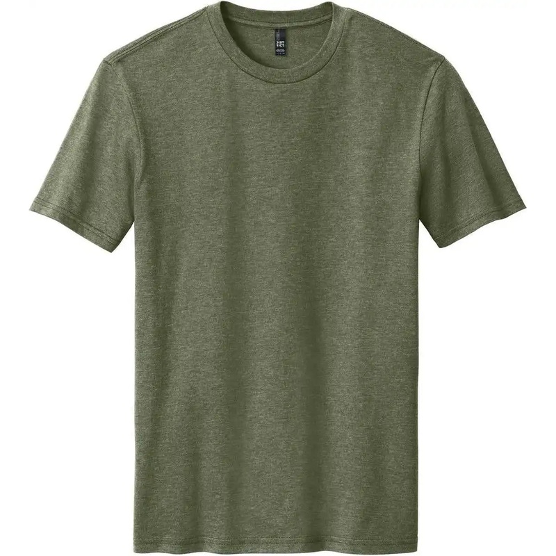 District DM108 Perfect Blend Cvc Tee – Heathered Olive