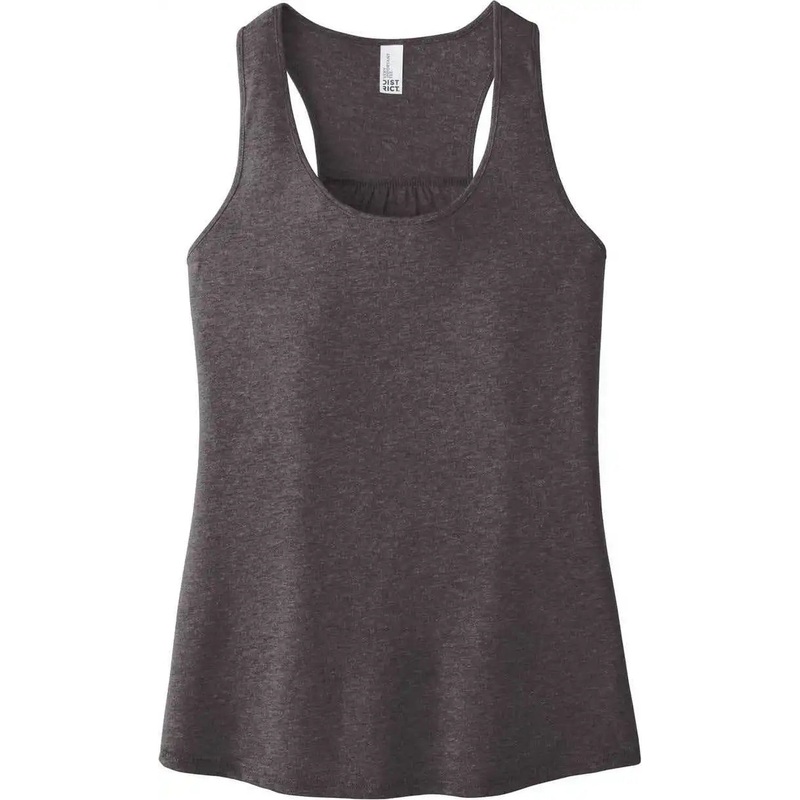 District DT6302 Women’S Vit Racerback Tank – Heathered Charcoal