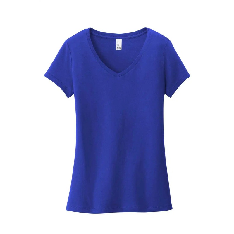 District DT6503 Women’S Very Important Tee V-Neck – Deep Royal