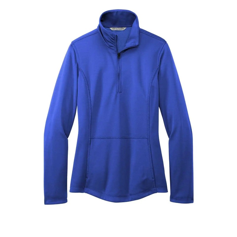 Port Authority L804 Women’S Smooth Fleece 1/4-Zip – True Royal