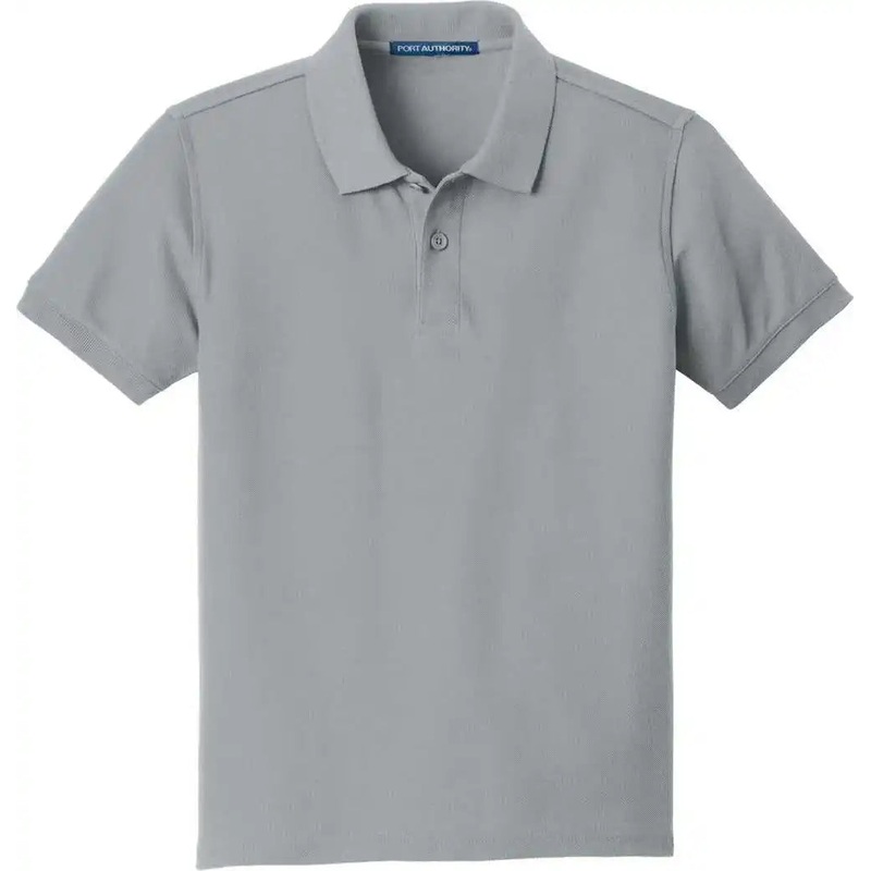 Port Authority Y100 Youth Core Classic Pique Polo – Gusty Grey