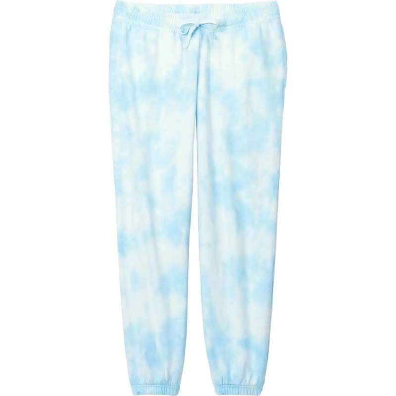 Port & Company LPC140P Women’S Beach Wash Cloud Tie-Dye Sweatpant – Glacier