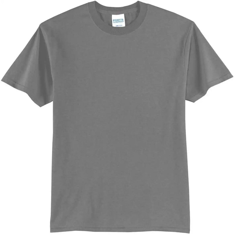 Port & Company PC55T Tall Core Blend Tee – Medium Grey