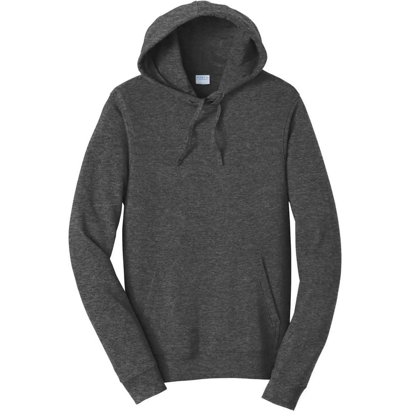 Port & Company PC850H Fan Favorite Fleece Pullover Hooded Sweatshirt – Dark Heather Grey
