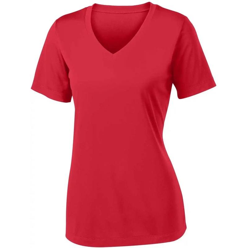 Sport-Tek LST353 Women’S Posicharge Competitor V-Neck Tee – True Red