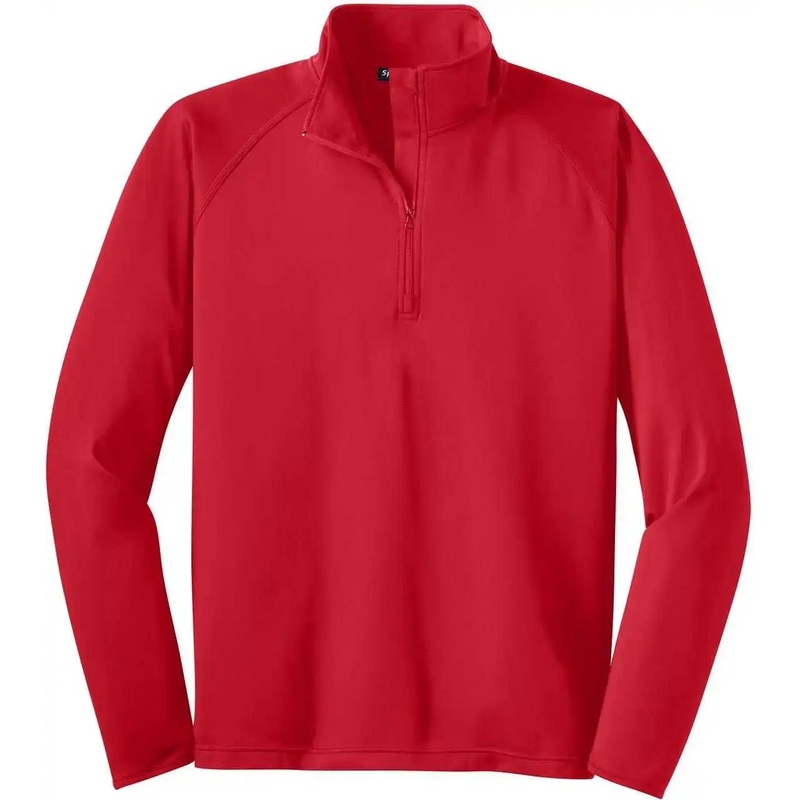 Sport-Tek TST850 Tall Sport-Wick Stretch 1/4-Zip Pullover – True Red