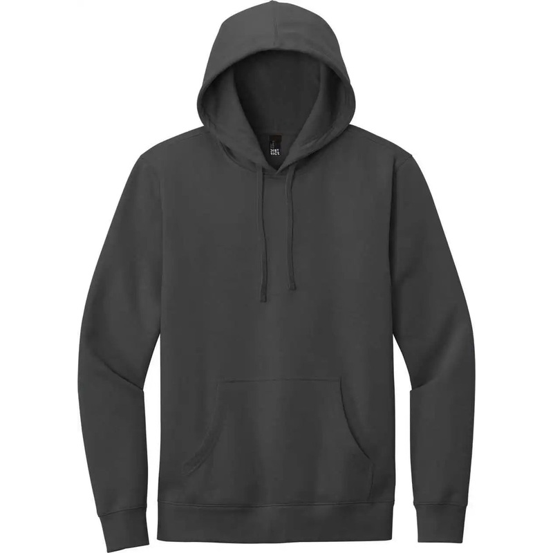 District DT6100 Vit Fleece Hoodie – Charcoal