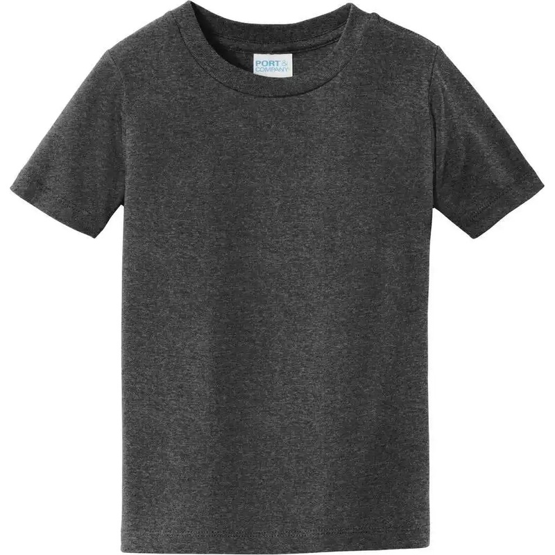 Port & Company PC450TD Toddler Fan Favorite Tee – Dark Heather Grey