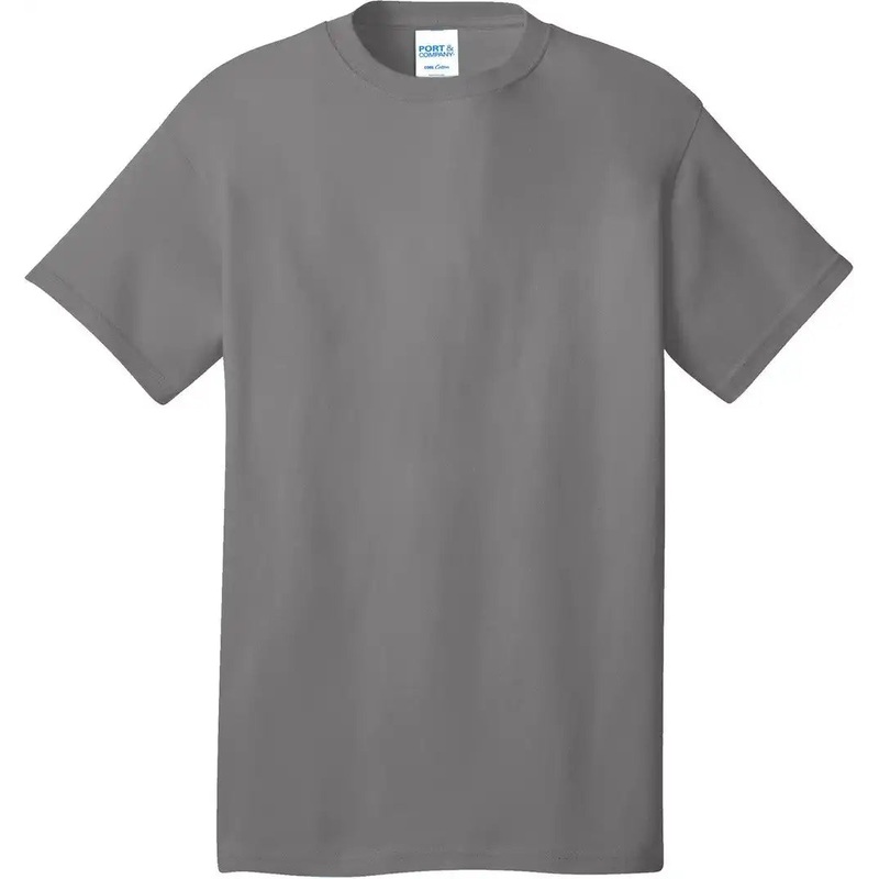 Port & Company PC54  Core Cotton Tee – Medium Grey