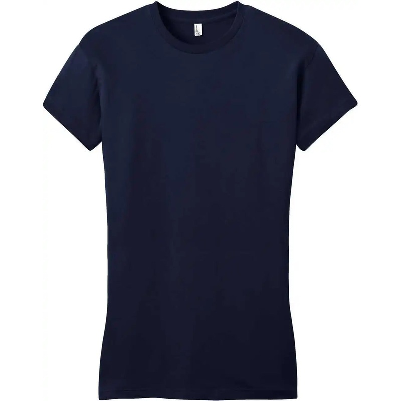 District DT6001 Women’S Fitted Very Important Tee – New Navy