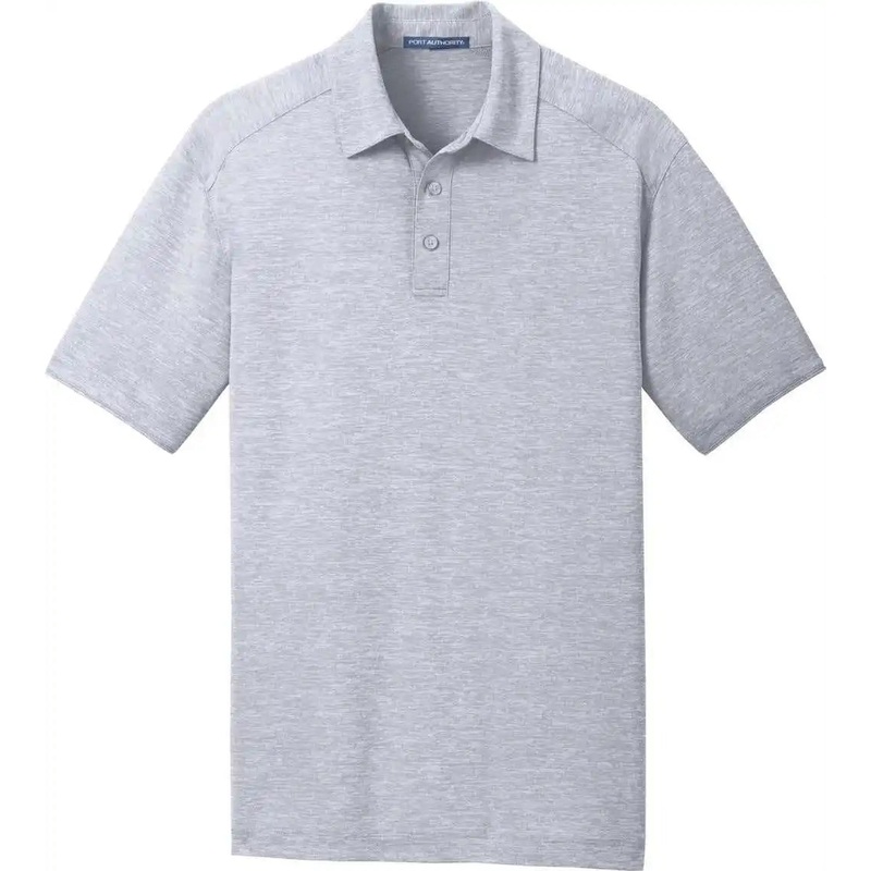 Port Authority K574 Digi Heather Performance Polo – Light Grey