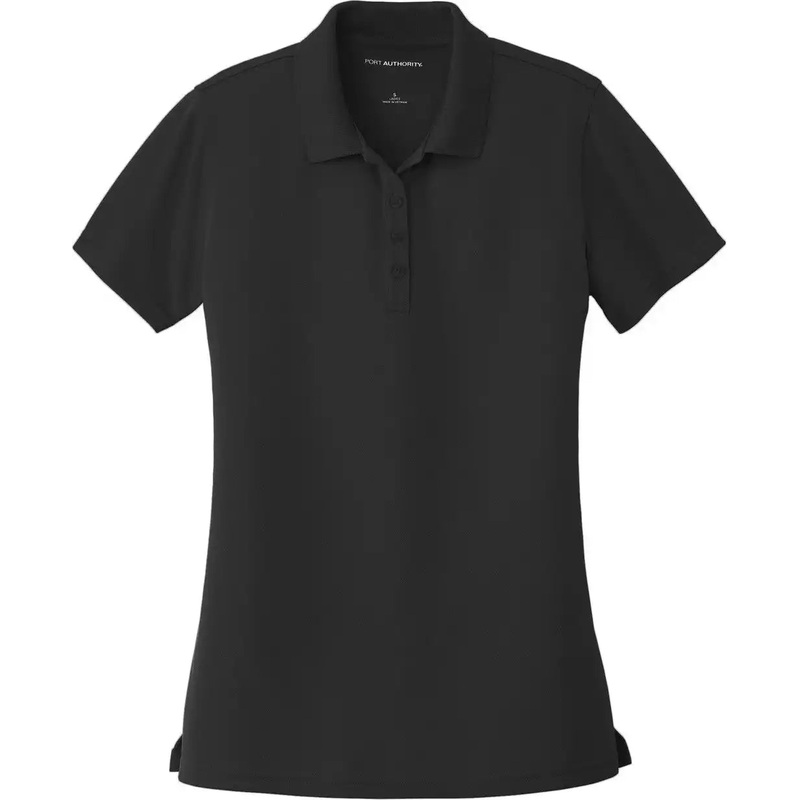 Port Authority LK110 Women’S Dry Zone Uv Micro-Mesh Polo – Deep Black