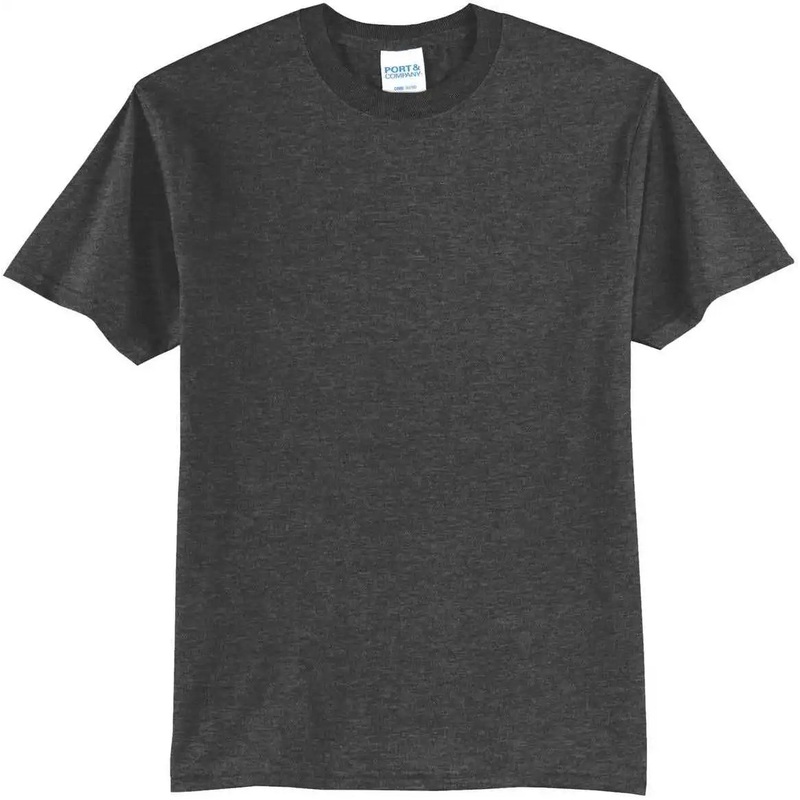 Port & Company PC55T Tall Core Blend Tee – Dark Heather Grey