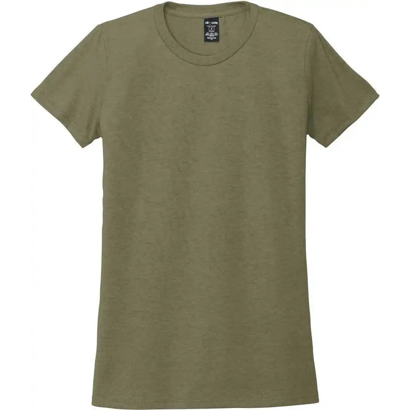 AllMade AL2008 Women’S Tri-Blend Tee – Olive You Green