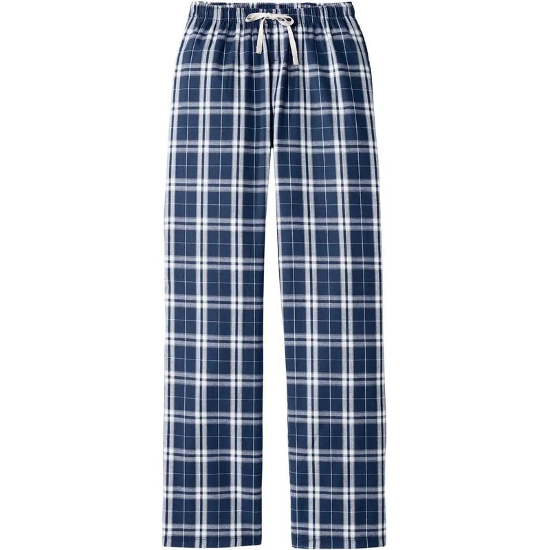 District DT2800 Women’S Flannel Plaid Pant – True Navy