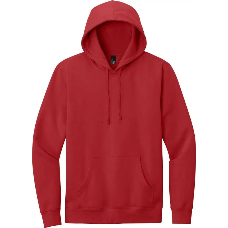 District DT6100 Vit Fleece Hoodie – Classic Red