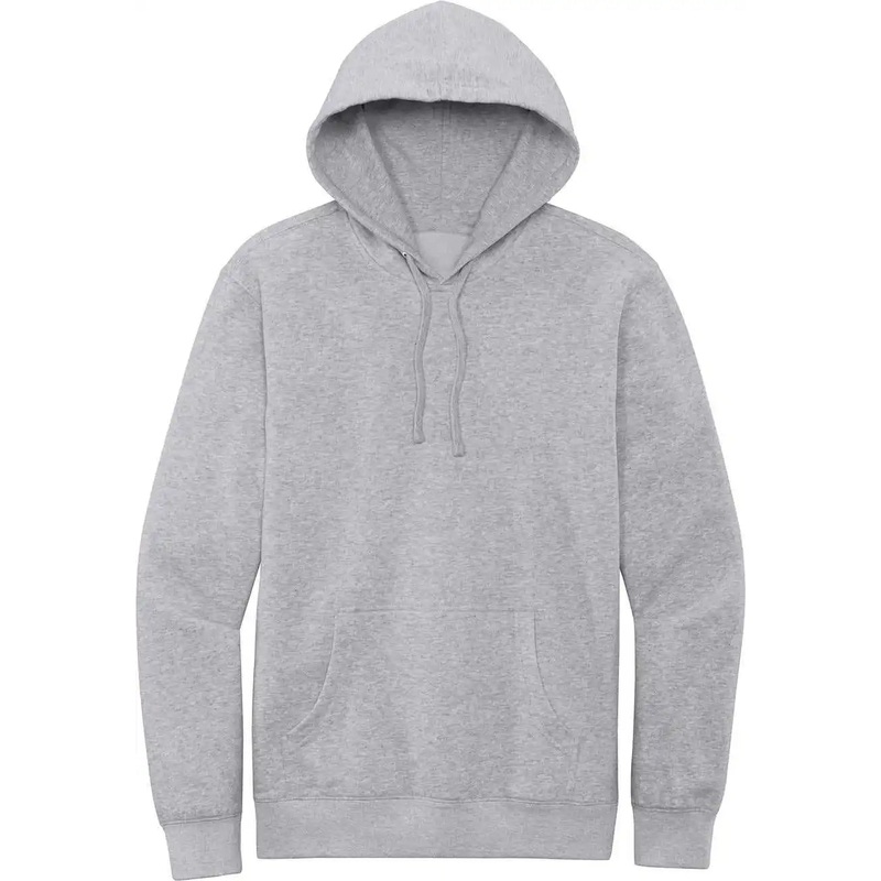 District DT6100 Vit Fleece Hoodie – Light Heather Grey