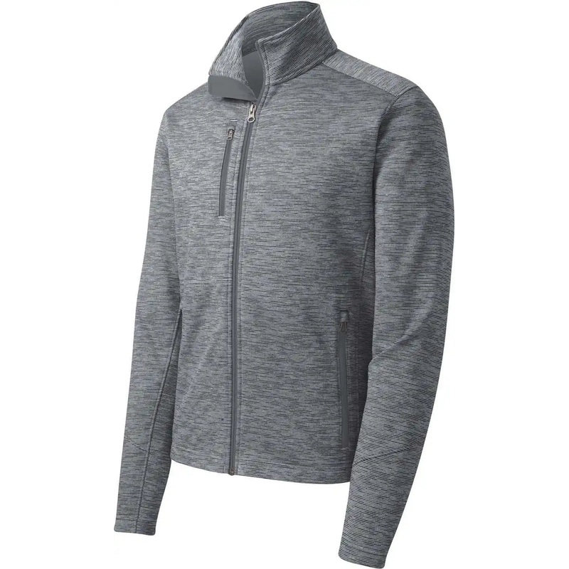 Port Authority F231 Digi Stripe Fleece Jacket – Grey