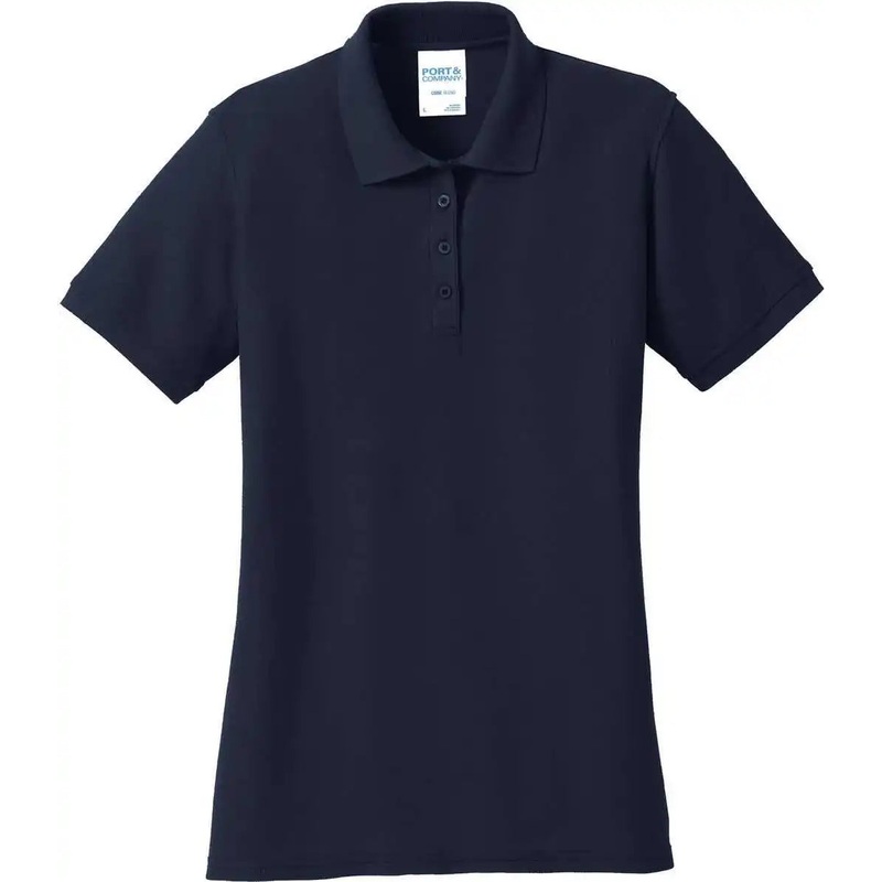 Port & Company LKP155 Women’S Core Blend Pique Polo – Deep Navy
