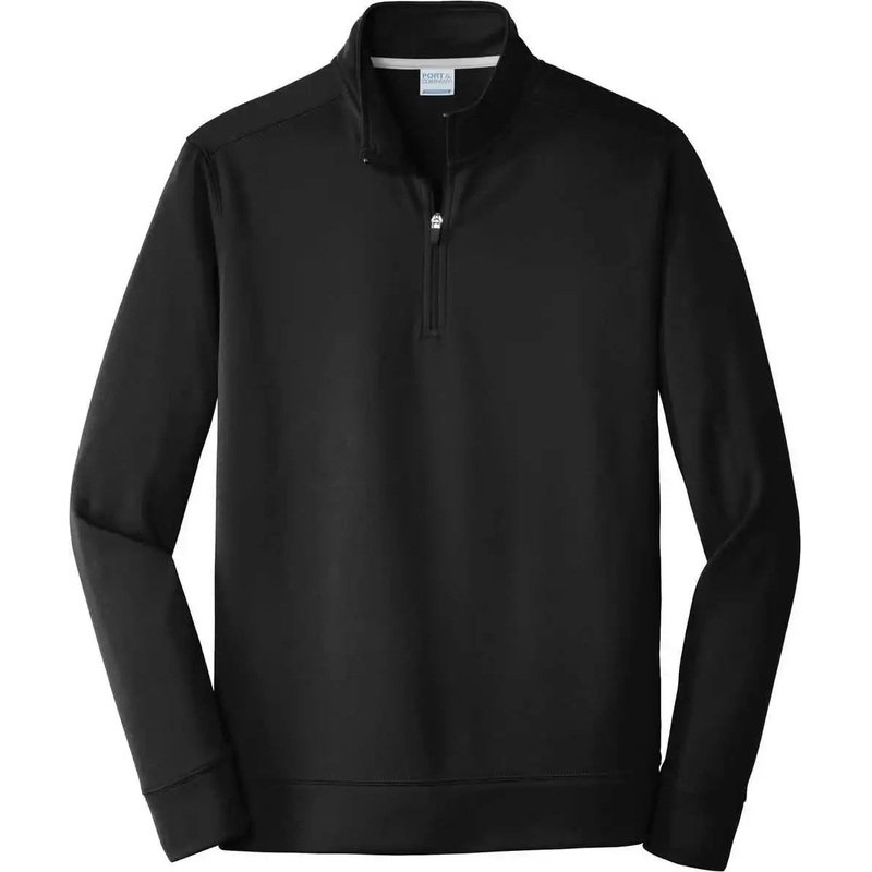 Port & Company PC590Q Performance Fleece 1/4-Zip Pullover Sweatshirt – Jet Black
