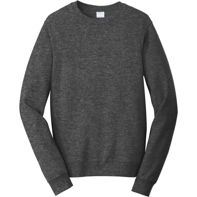Port & Company PC850 Fan Favorite Fleece Crewneck Sweatshirt – Dark Heather Grey