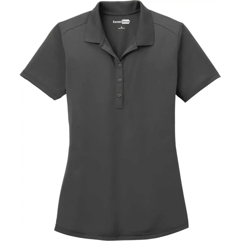 CornerStone CS419 Women’S Select Lightweight Snag-Proof Polo – Charcoal