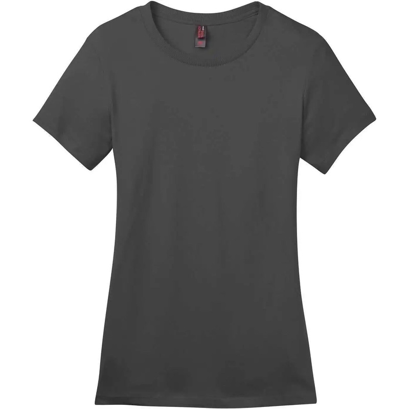 District DM104L Women’S Perfect Weight Tee – Charcoal
