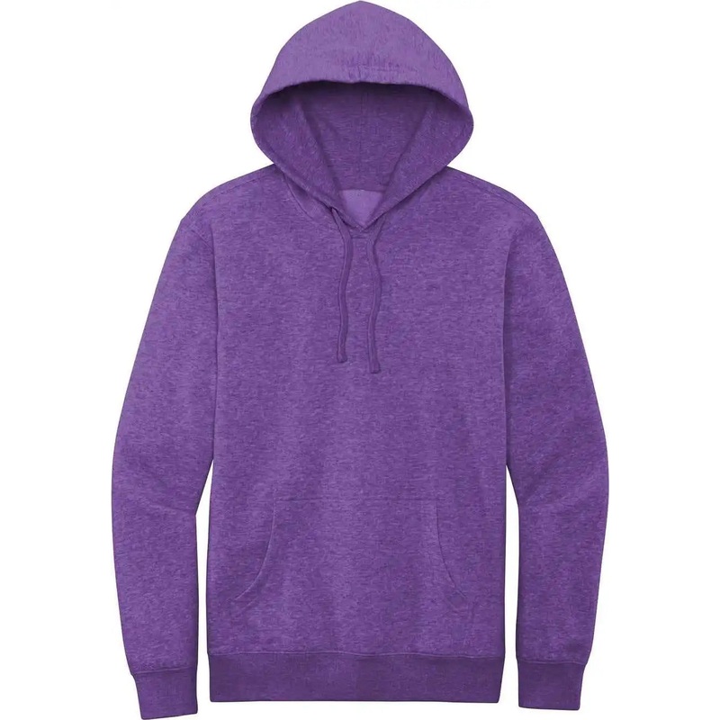 District DT6100 Vit Fleece Hoodie – Heather Purple