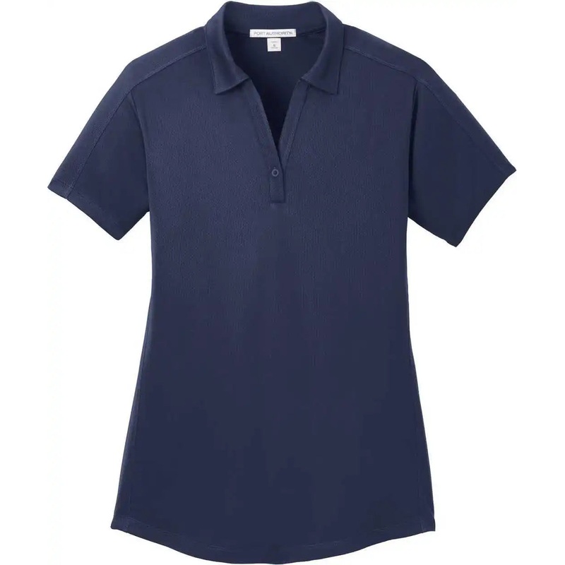 Port Authority L569 Women’S Diamond Jacquard Polo – True Navy