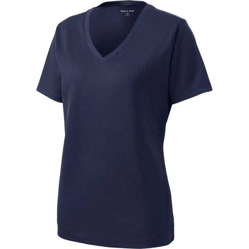 Sport-Tek LST340 Women’S Posicharge Racermesh V-Neck Tee – True Navy