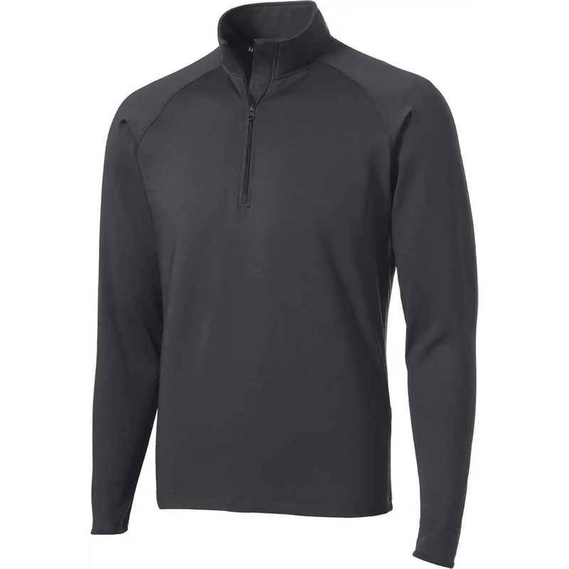 Sport-Tek ST850 Sport-Wick Stretch 1/4-Zip Pullover – Charcoal Grey