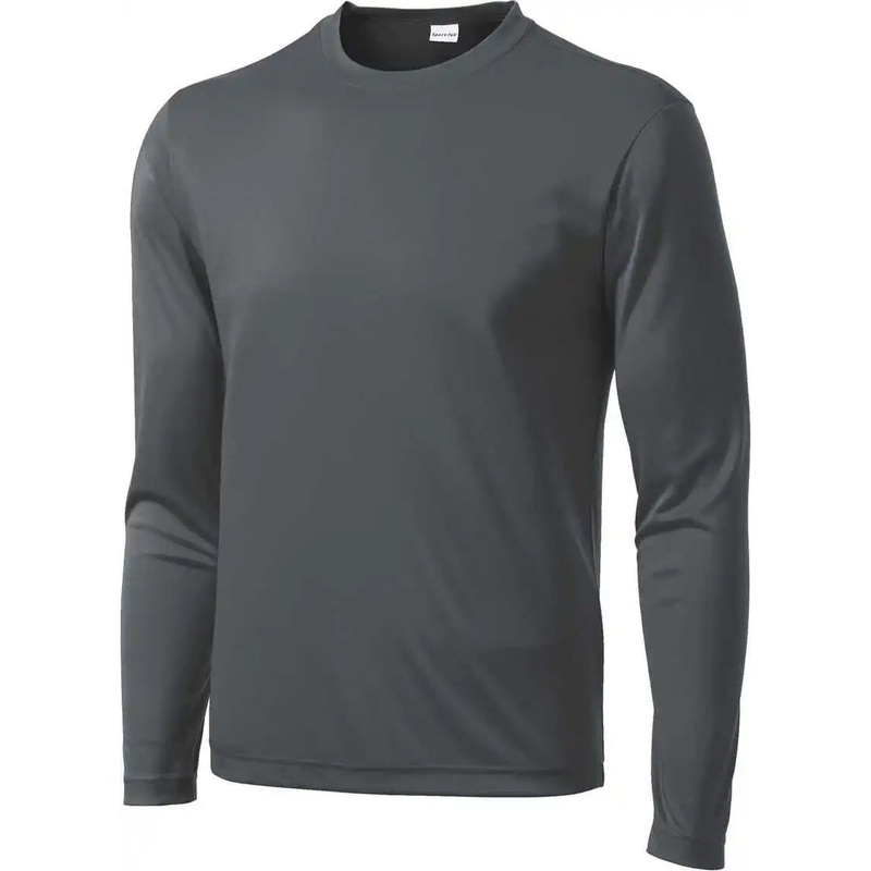 Sport-Tek TST350LS Tall Long Sleeve Posicharge Competitor Tee – Iron Grey