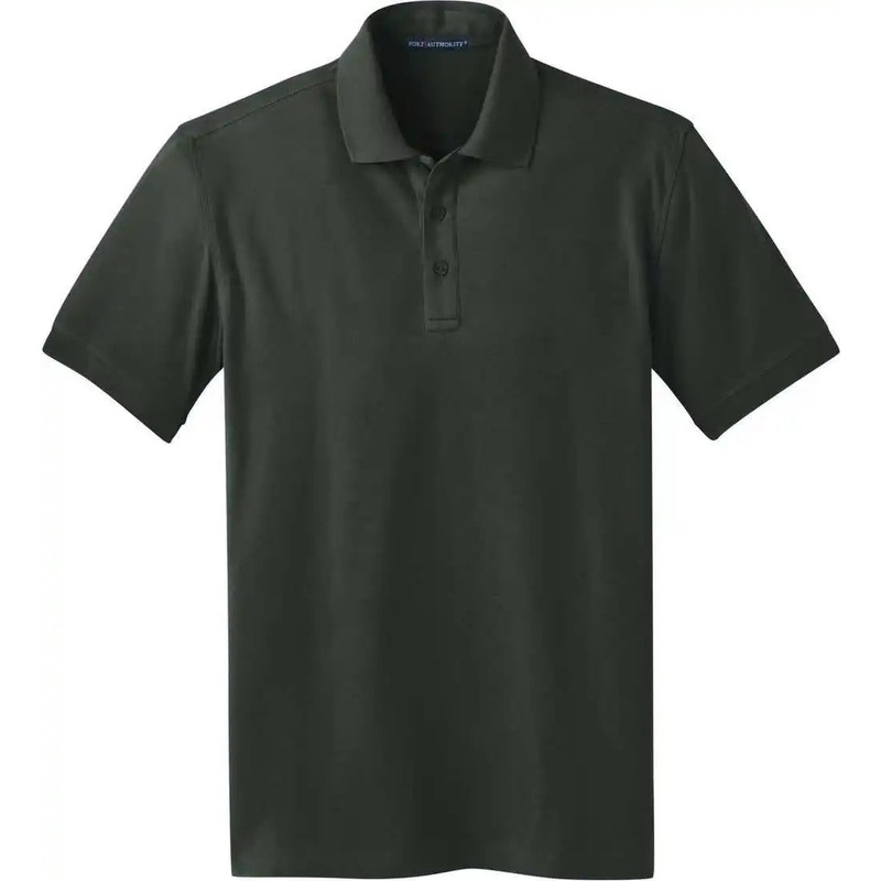 Port Authority K555 Stretch Pique Polo – Grey Smoke