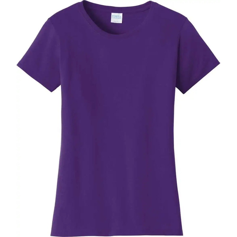 Port & Company LPC450 Women’S Fan Favorite Tee – Team Purple