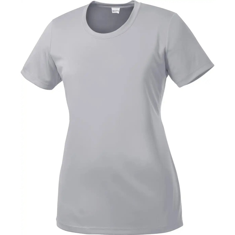Sport-Tek LST350 Women’S Posicharge Competitor Tee – Silver