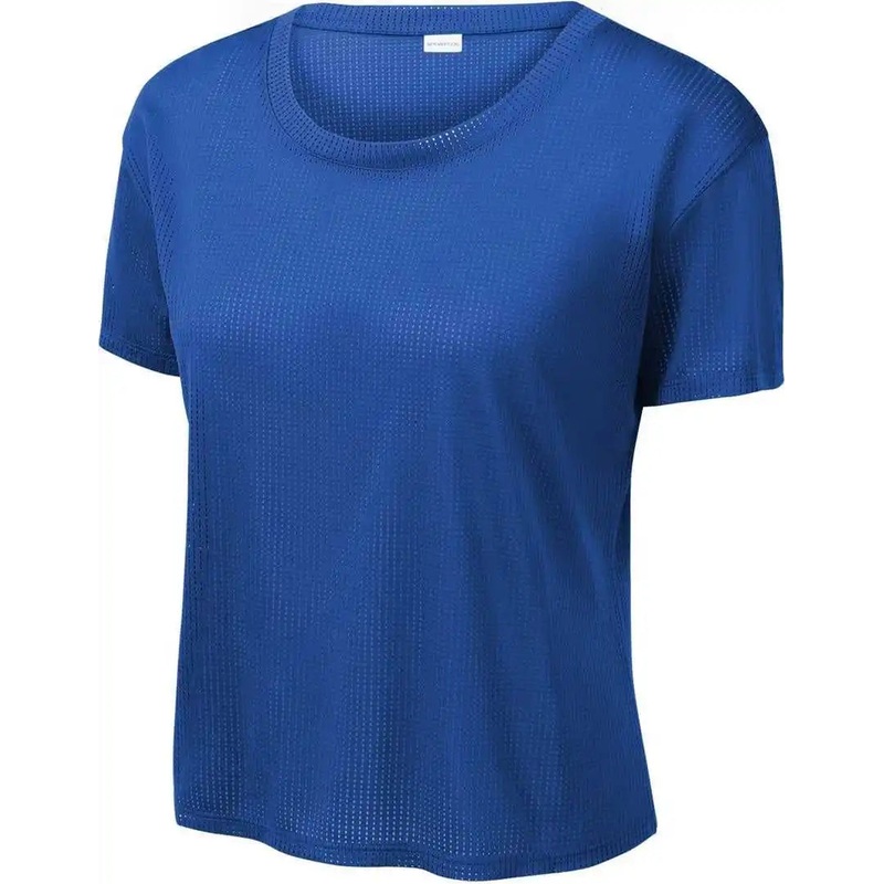Sport-Tek LST411 Women’S Posicharge Draft Crop Tee – True Royal