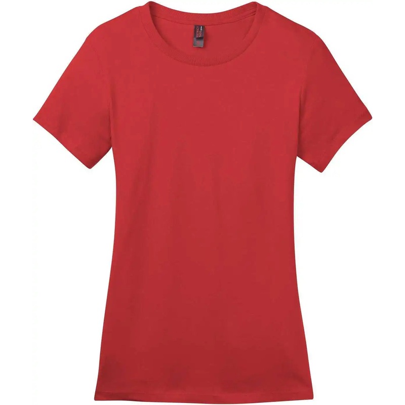 District DM104L Women’S Perfect Weight Tee – Classic Red