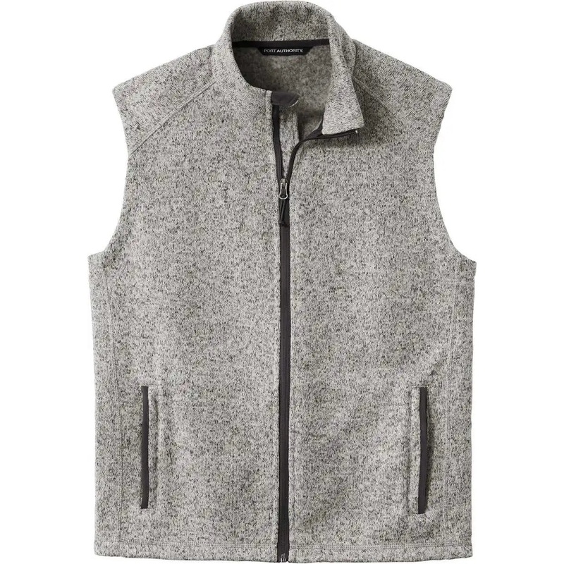 Port Authority F236 Sweater Fleece Vest – Grey Heather