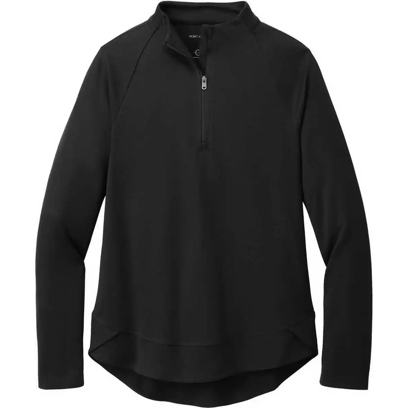 Port Authority LK870 Women’S C-Free Cypress 1/4-Zip – Deep Black