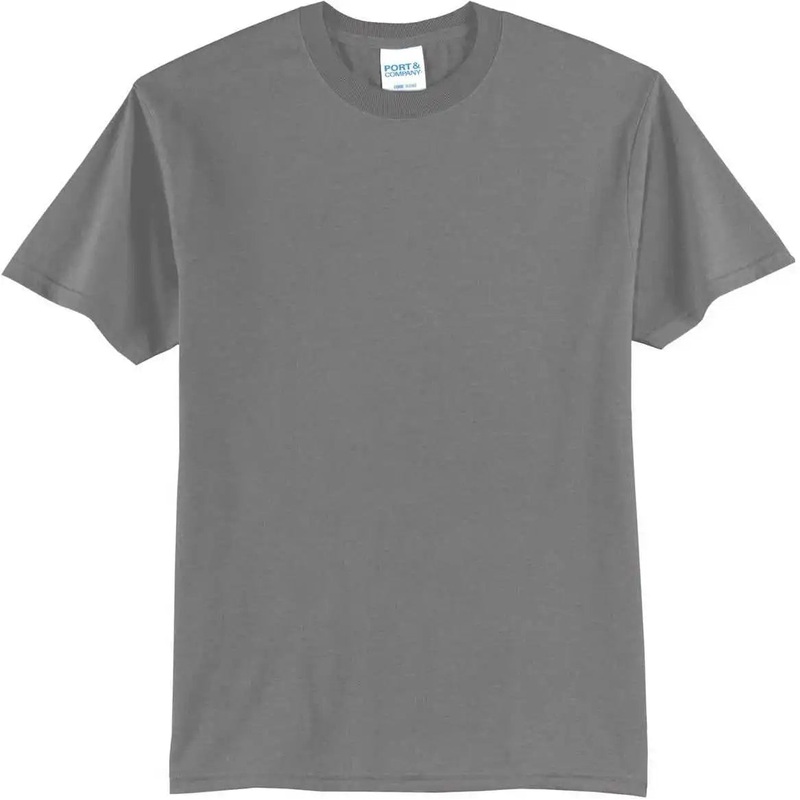 Port & Company PC55  Core Blend Tee – Medium Grey
