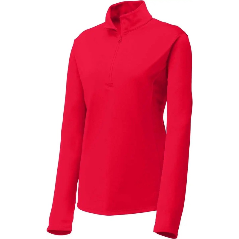 Sport-Tek LST357 Women’S Posicharge Competitor 1/4-Zip Pullover – True Red