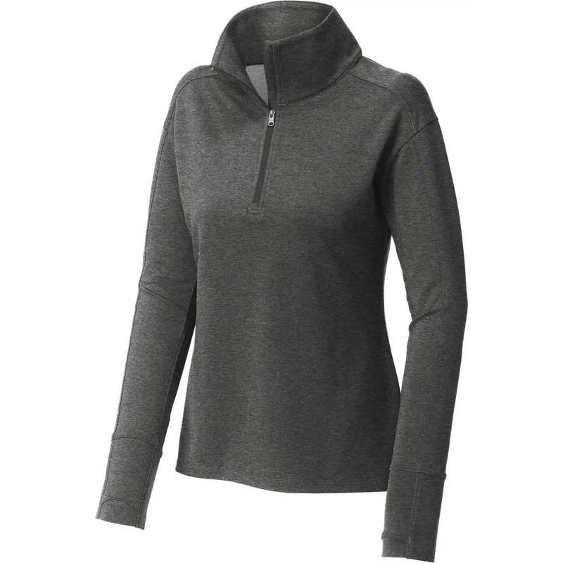 Sport-Tek LST561 Women’S Sport-Wick Flex Fleece 1/4-Zip – Dark Grey Heather