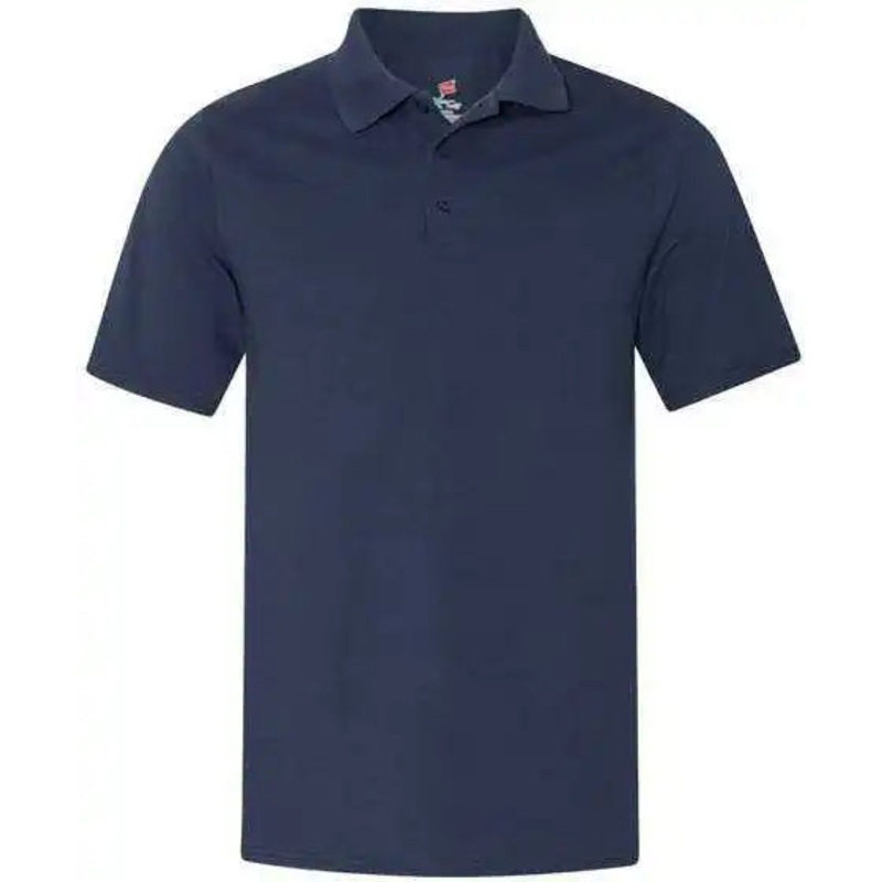 Hanes 055P X-Temp Piqu Polo with Fresh IQ – Navy