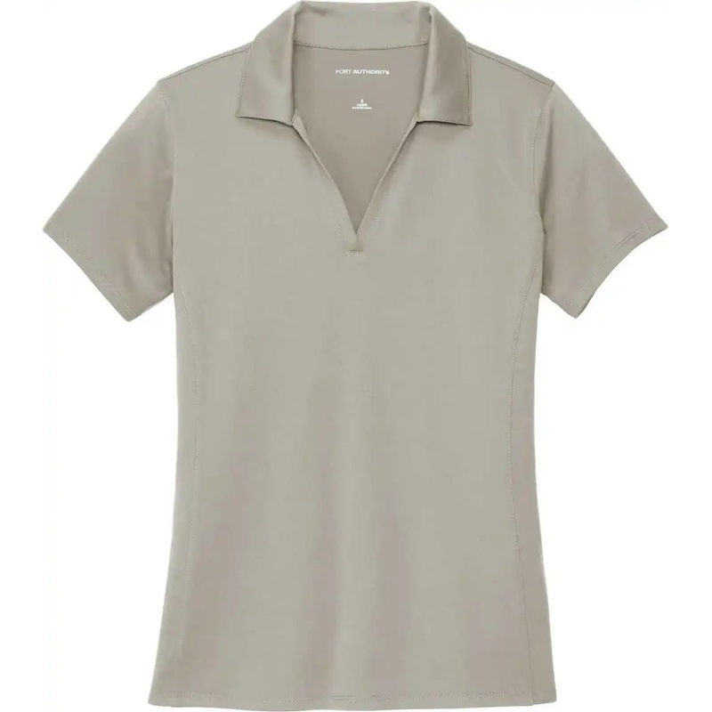 Port Authority LK398 Women’S Performance Staff Polo – Silver
