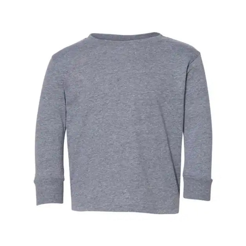 Rabbit Skins 3302 Toddler Long Sleeve Fine Jersey Tee – Granite Heather