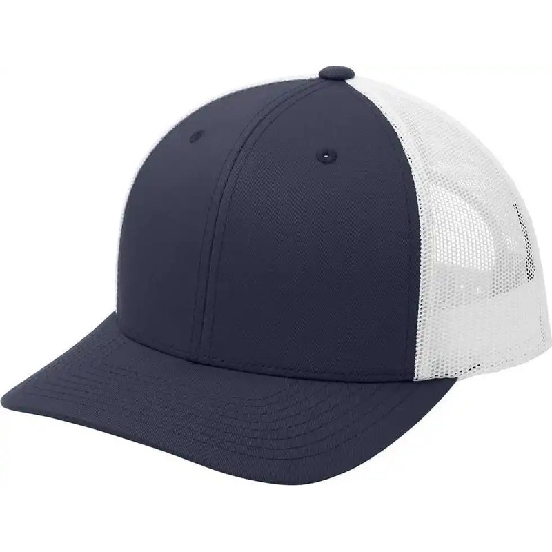 Sport-Tek STC39 Yp Classics Retro Trucker Cap – True Navy/ White