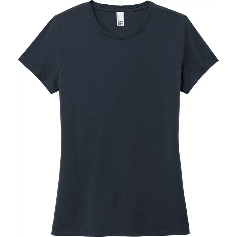 District DM130L Women’S Perfect Tri Tee – New Navy