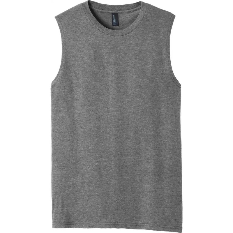 District DT6300 Vit Muscle Tank – Grey Frost