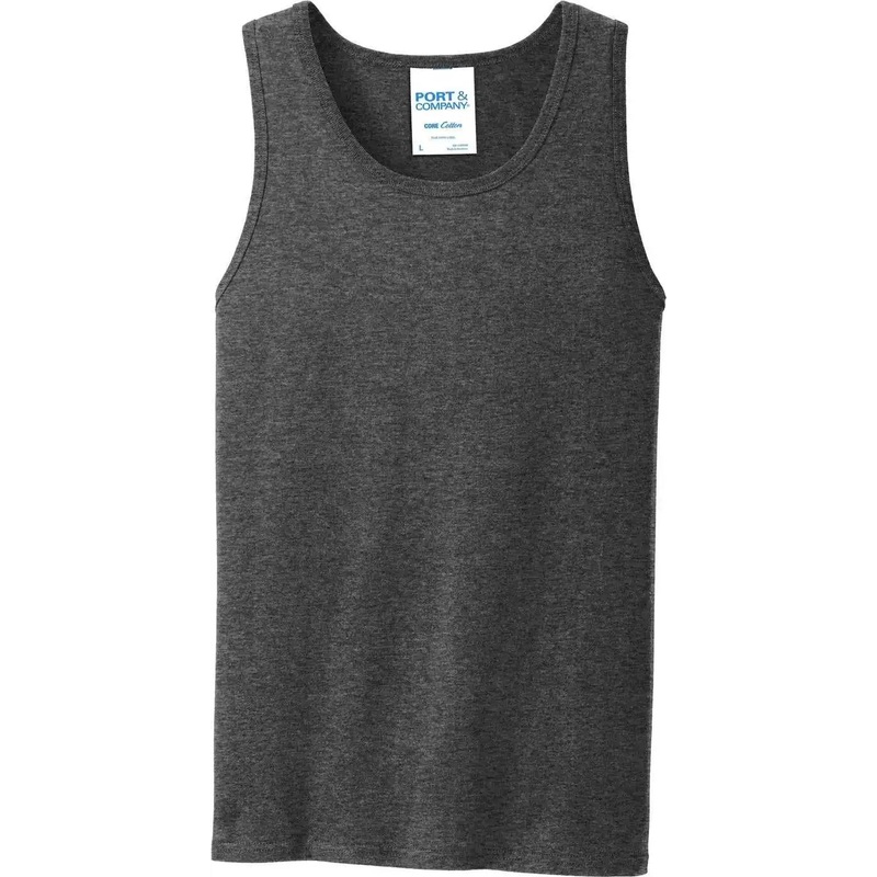 Port & Company PC54TT Core Cotton Tank Top – Dark Heather Grey
