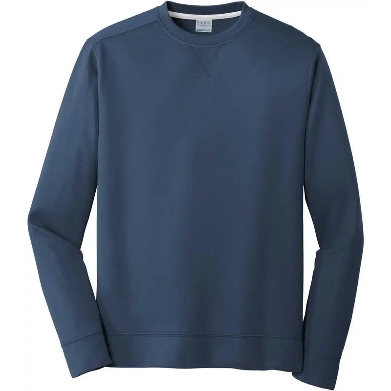 Port & Company PC590 Performance Fleece Crewneck Sweatshirt – Deep Navy